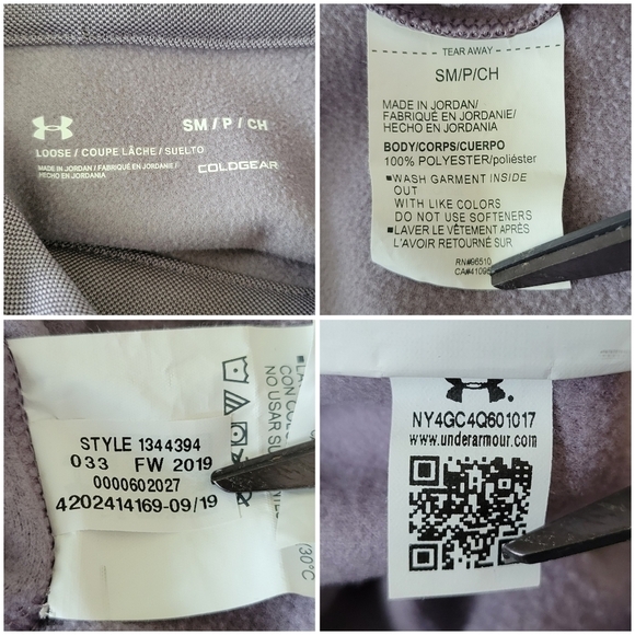 Under Armour Fleece Mock Neck Mirage Pullover Sweatshirt Women's Size S Purple - Picture 7 of 12
